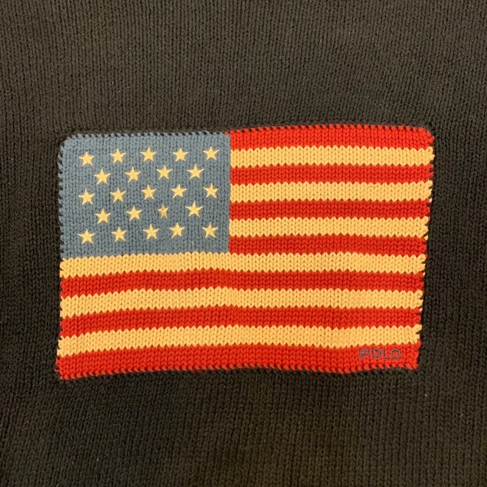 Vintage Ralph Lauren American Flag Sweater - Picture 2 of 4